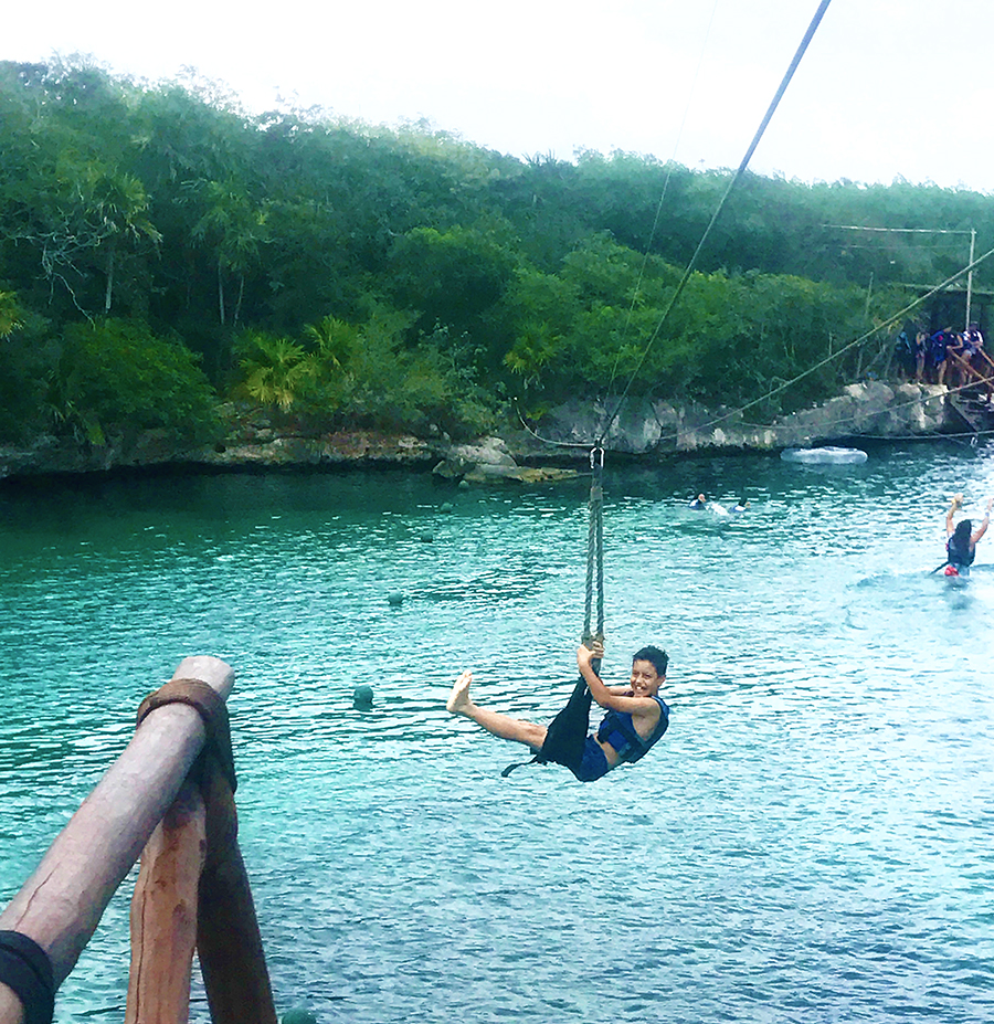 Zip Line at Xel Ha Park, Playa del Carmen, Riviera Maya