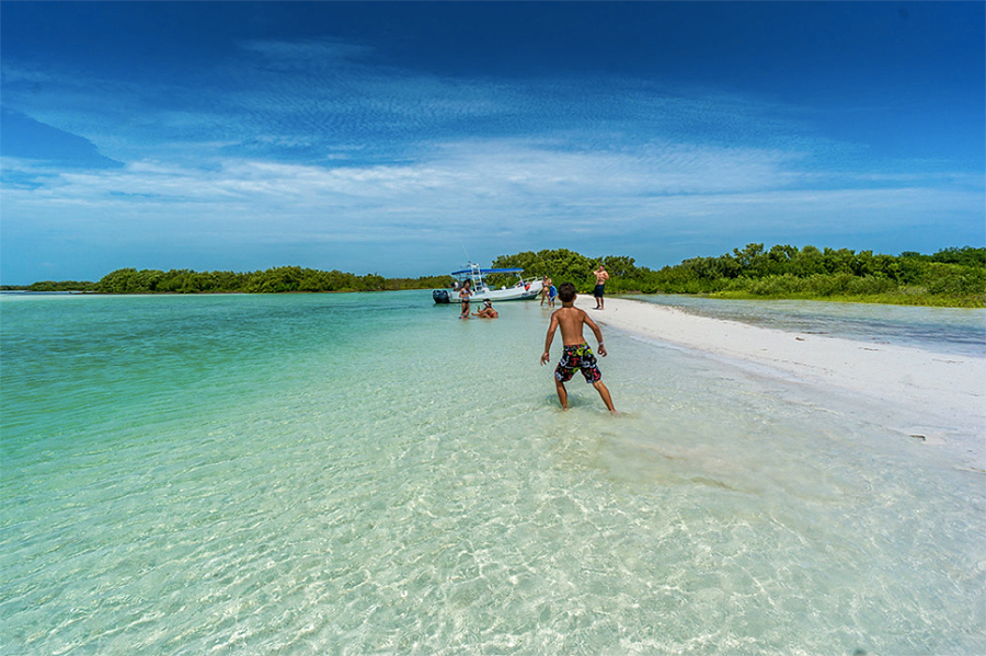 Rustic beach paradise near Holbox, Island in Mexico