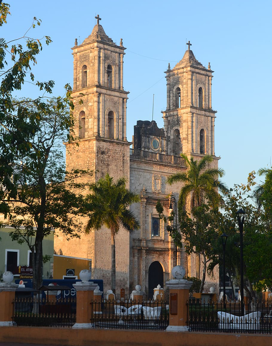 Cathedral in Valladolid, Mexico