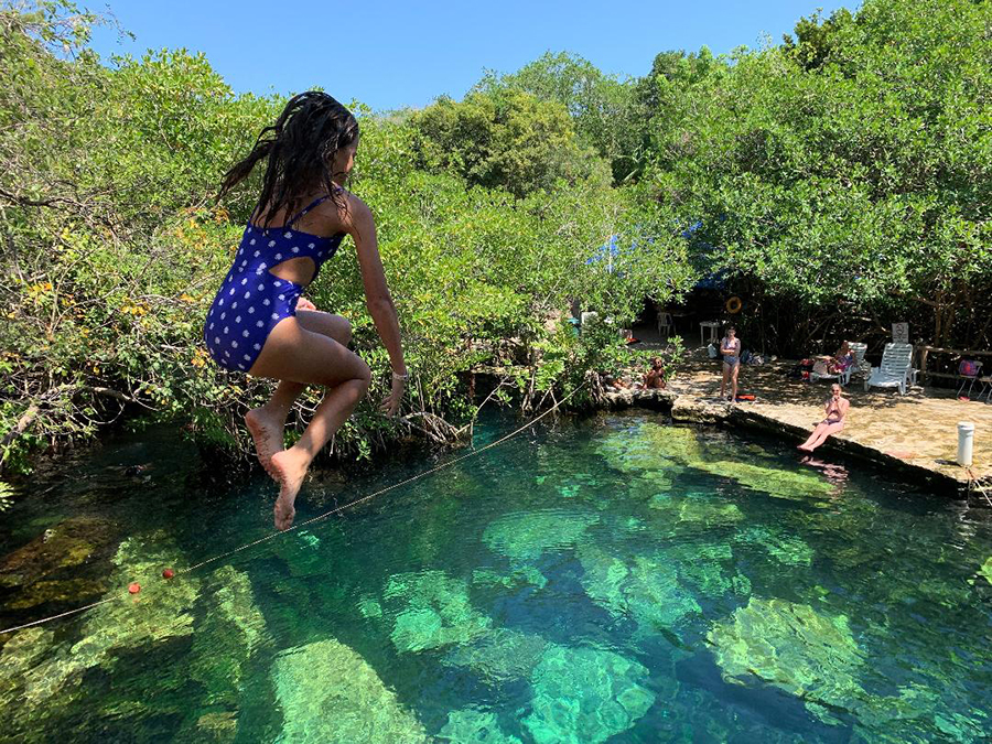 Cenote Cristalino, Playa del Carmen, Mexico