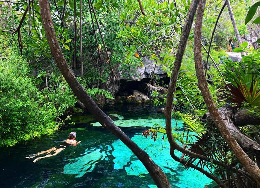 Cenote, Playa del Carmen, Riviera Maya, Mexico