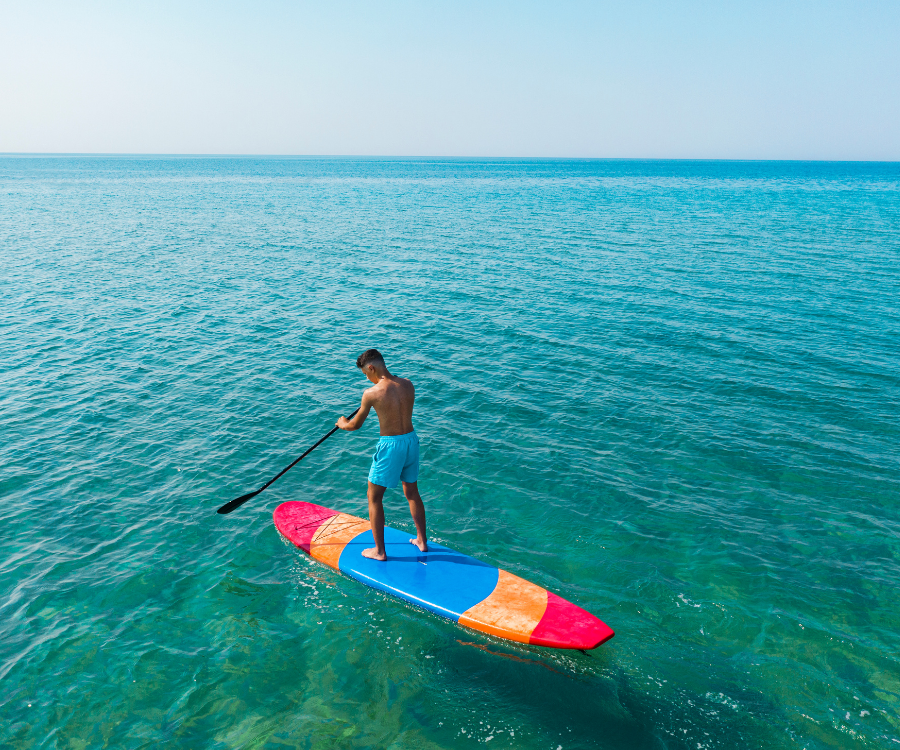 Paddle Boarding in the Caribbean