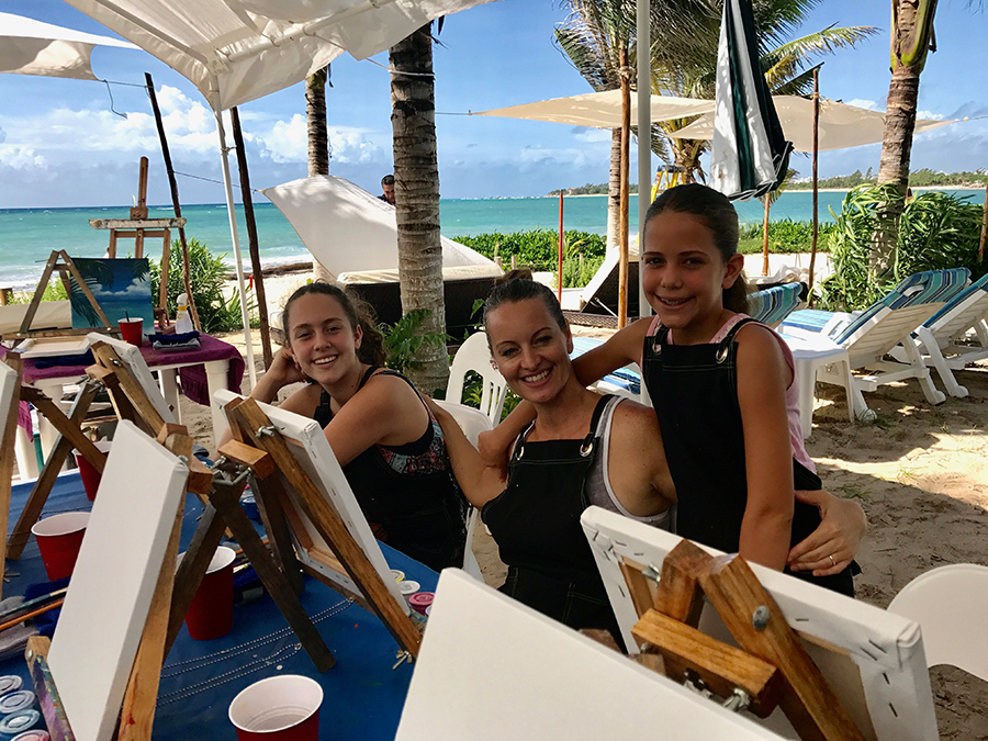 Painting Class, Canvas & Cocktails MX, Playa del Carmen