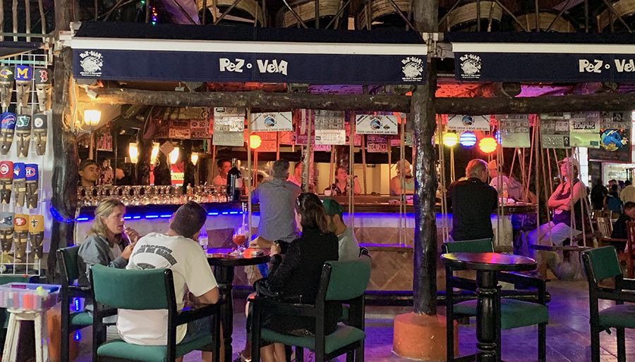 Pez Vela Bar on 5th Avenue in Playa del Carmen