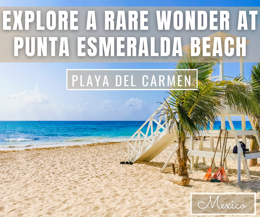 Punta Esmeralda beach and cenote, Playa del Carmen, Mexico