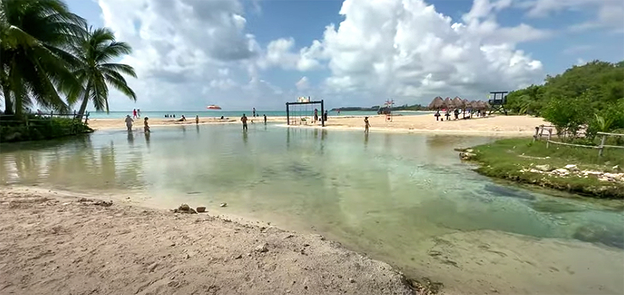 Punta Esmeralda Beach Cenote, Playa del Carmen, Mexico