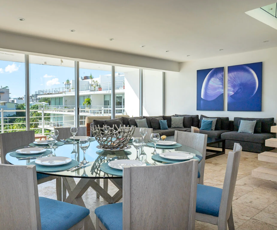 Family-friendly Penthouse rental with ocean views, Playa del Carmen